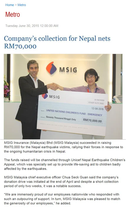 Nepalearthquakedonation Thestar